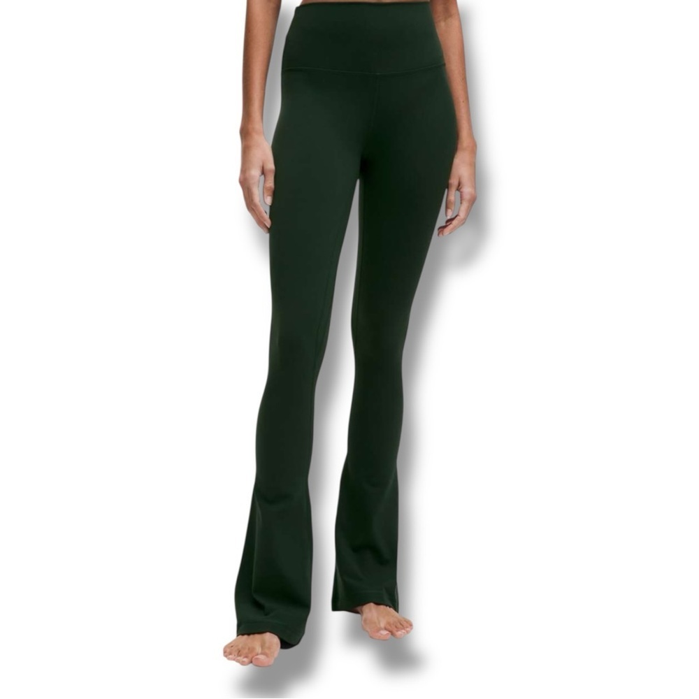LULULEMON Align Mini Flare Leggings *Regular - Rainforest Green 30” Length Sz 14 - Picture 3 of 13